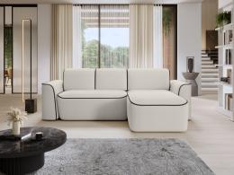 SOFÁ CON ASIENTO ELÉCTRICO 287 CM X 190 CM UME CREMA/NEGRO