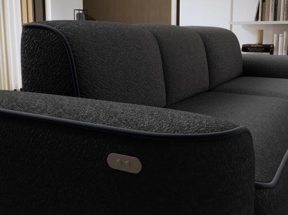 Photo Sofa with power seat - UME, Dark Gray
