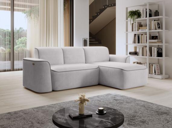 Photo Sofa with power seat - UME, Light Gray