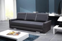 Sofá con cama - Samanta B, Negro/Blanco, 230 cm