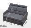 Foto SOFÁ CAMA PEQUEÑO 2 PLAZAS 144 CM WIBARO GRIS