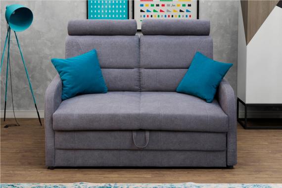 Foto SOFÁ CAMA PEQUEÑO 2 PLAZAS 144 CM WIBARO GRIS