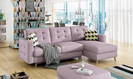 SOFÁ CAMA CON ARCÓN REVERSIBLE 248 CM X 162 CM ASGARD L ROSA