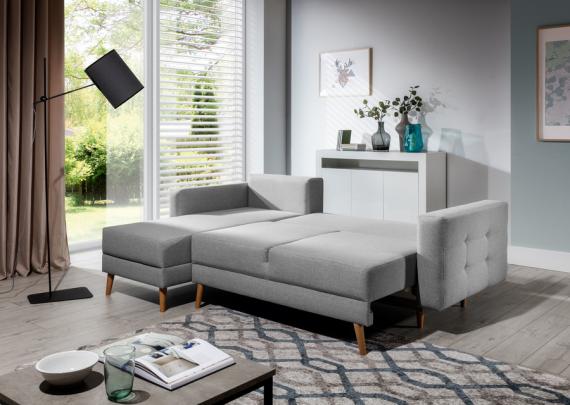 Foto SOFÁ CAMA CON ARCÓN REVERSIBLE 248 CM X 162 CM ASGARD L ROSA