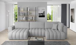 SOFÁ CAMA CON ARCÓN FORMA DE U 350 CM X 170 CM BONITO GRIS CLARO