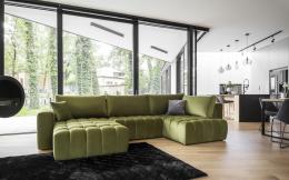 SOFÁ CAMA CON ARCÓN FORMA DE U 350 CM X 170 CM BONITO OLIVA