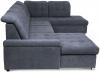 Photo U-shaped sofa with reclining headrests and pull-out bed – Nixon, Light Gray, 330x212x170