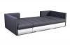 Foto SOFÁ CAMA CON TRES ARCÓNES FORMA DE U 288 CM X 144 CM R CITY U BEIGE TELA/BLANCO POLIPIEL