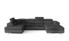 Photo Sofa beds with storage - dark gray/fabric - gray/faux leather - 345x205 - RODRIGO
