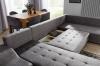 Foto SOFÁ CAMA CON ARCÓN FORMA DE U 351 CM X 190 CM GIOVANNI GRIS