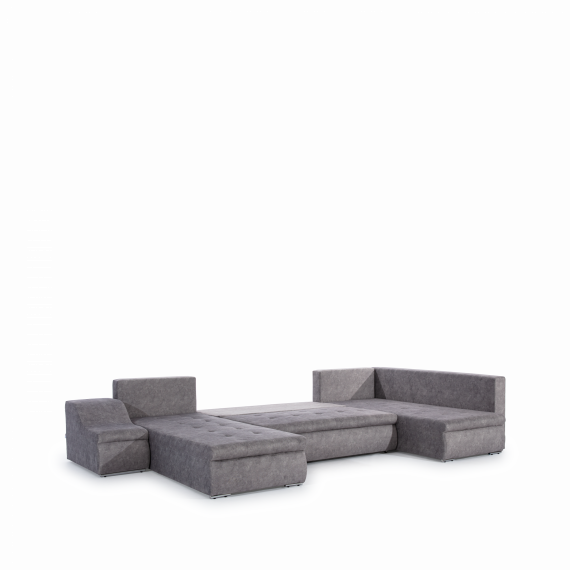 Foto SOFÁ CAMA CON ARCÓN FORMA DE U 351 CM X 190 CM GIOVANNI GRIS CLARO