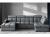 SOFÁ EN FORMA DE U I CAMA EXTRAIBLE CON DOS ARCONES I REPOSACABEZAS RECLINABLES 330 CM X 195 CM GOMEZ GRIS OSCURO