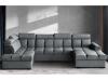 Foto SOFÁ EN FORMA DE U I CAMA EXTRAIBLE CON DOS ARCONES I REPOSACABEZAS RECLINABLES 330 CM X 195 CM GOMEZ GRIS OSCURO