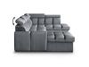 Foto SOFÁ EN FORMA DE U I CAMA EXTRAIBLE CON DOS ARCONES I REPOSACABEZAS RECLINABLES 330 CM X 195 CM GOMEZ GRIS OSCURO