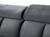 Foto SOFÁ EN FORMA DE U I CAMA EXTRAIBLE CON DOS ARCONES I REPOSACABEZAS RECLINABLES 330 CM X 195 CM GOMEZ NEGRO