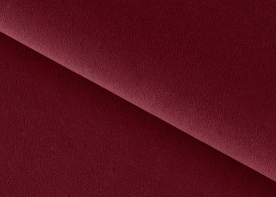 Foto SOFÁ CAMA CON ARCÓN FORMA DE U REPOSACABEZAS RECLINABLES 340 CM X 202 CM LETTO ROJO TELA/BLANCO POLIPIEL