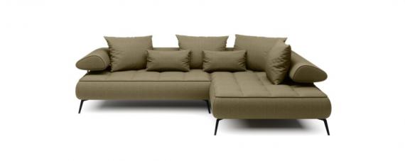 Photo Sofa - electric extendable seat - olive - SELEDO L