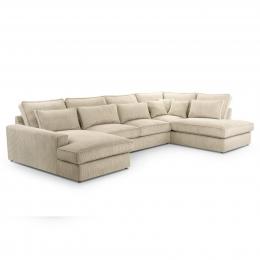 SOFÁ GRANDE U 398 CM X 176 CM X 225 CM CLEO U BEIGE