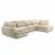 SOFÁ GRANDE U 398 CM X 176 CM X 225 CM CLEO U BEIGE