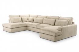 SOFÁ GRANDE U 398 CM X 176 CM X 225 CM CLEO U BEIGE