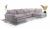 SOFÁ GRANDE U 398 CM X 176 CM X 225 CM CLEO U GRIS