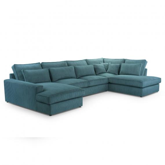 Foto SOFÁ GRANDE U 398 CM X 176 CM X 225 CM CLEO U AZUL
