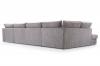 Photo Large U-shaped sofa – Cobra U, Light gray, 407x225