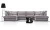 Photo Large U-shaped sofa – Cobra U, Light gray, 407x225