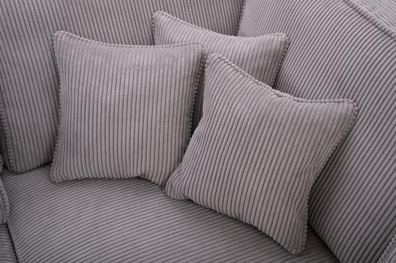 Photo Large U-shaped sofa – Cobra U, Silver/Lincoln 83