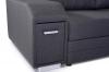 Photo Large U-shaped sofa with bed and 3 storage compartments – ALVARES U, Brown, 370x205
