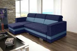 SOFÁ CAMA CON DOS ARCÓNES 236 CM X 146 R-MINI AZUL