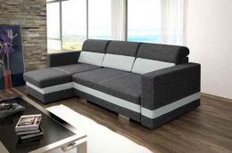 SOFÁ CAMA CON DOS ARCÓNES 236 CM X 146 R-MINI GRIS OSCURO