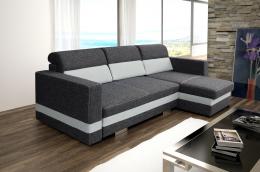 SOFÁ CAMA CON DOS ARCÓNES 236 CM X 146 R-MINI GRIS OSCURO