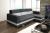 SOFÁ CAMA CON DOS ARCÓNES 236 CM X 146 CM R-MINI GRIS OSCURO