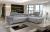 Sofá moderno con respaldo ajustable - Eridano, Gris claro, 275x202
