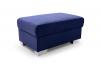 Photo Corner sofa bed with storage and pouf ‒ MECENAS, Blue, 277x195