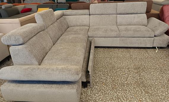Photo Corner sofa bed with pull-out storage drawer and reclining armrests – ATLANTA