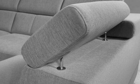 Photo Corner sofa bed with pull-out storage drawer and reclining armrests – ATLANTA