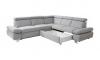 Photo Corner sofa bed with pull-out storage drawer and reclining armrests – ATLANTA