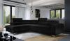 Photo Corner sofa with pull-out bed - storage - Black - 278x205 - LAURENCE
