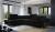 Corner sofa with pull-out bed - storage - Black - 278x205 - LAURENCE