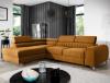 Photo Corner sofa with pull-out bed - Mustard - 278x205 - LAURENCE