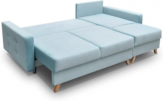 Foto SOFÁ CAMA CON ARCÓN REVERSIBLE 236 CM X 151 CM VEGAS AZUL