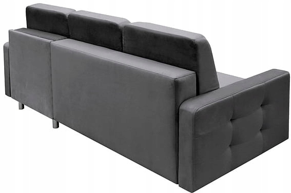 Foto SOFÁ CAMA CON ARCÓN REVERSIBLE 236 CM X 151 CM VEGAS GRIS OSCURO