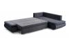 Photo Corner sofa with bed and storage - ARGENT, Gray, 304x201