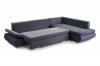 Photo Corner sofa with bed and storage - ARGENT, Gray, 304x201