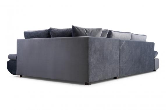 Photo Corner sofa with bed and storage - ARGENT, Gray, 304x201