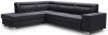 Photo Corner sofa with bed and storage ― DAVER, Dark gray, 285x220