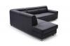 Photo Corner sofa with bed and storage ― DAVER, Dark gray, 285x220