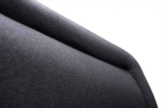 Photo Corner sofa with bed and storage ― DAVER, Dark gray, 285x220
